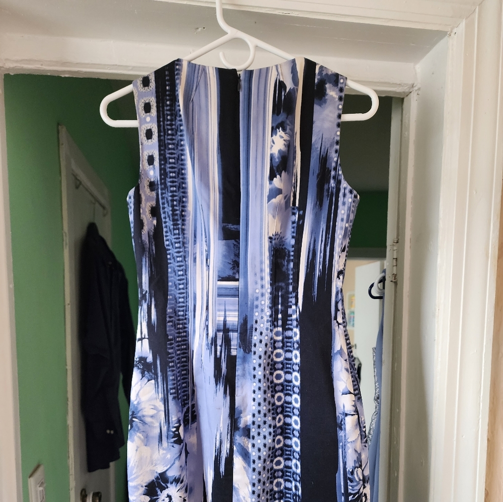 Elie Tahari, Blue And White Multiple Colored Dress - image 2